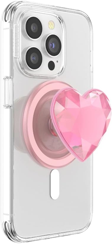 PopSockets Phone Grip for MagSafe, Magnetic Holder, Phone Stand, Heart
