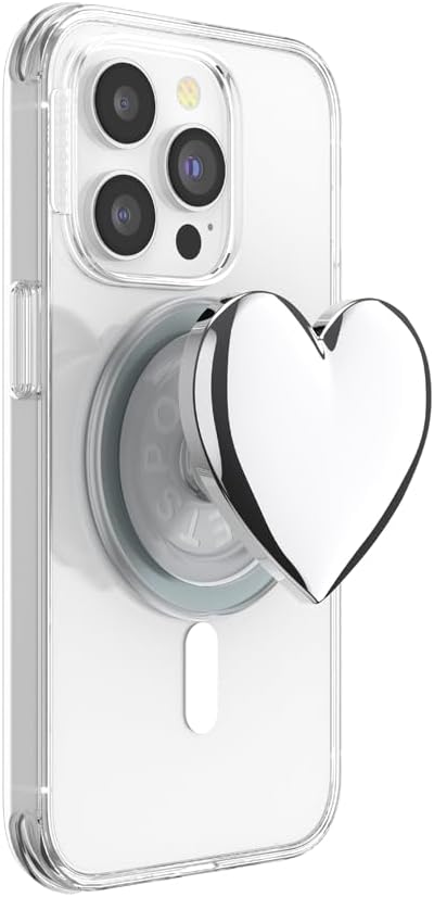 PopSockets Phone Grip for MagSafe, Magnetic Holder, Phone Stand, Heart