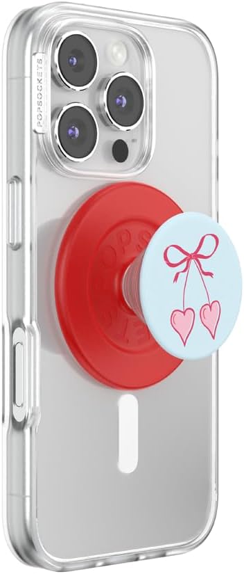 PopSockets Phone Grip for MagSafe, Magnetic Holder, Phone Stand, Heart
