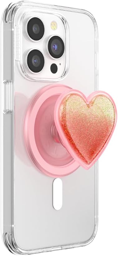 PopSockets Phone Grip for MagSafe, Magnetic Holder, Phone Stand, Heart