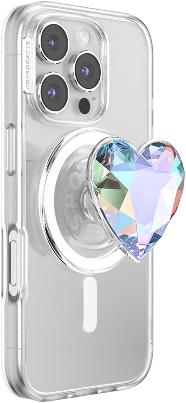 PopSockets Phone Grip for MagSafe, Magnetic Holder, Phone Stand, Heart