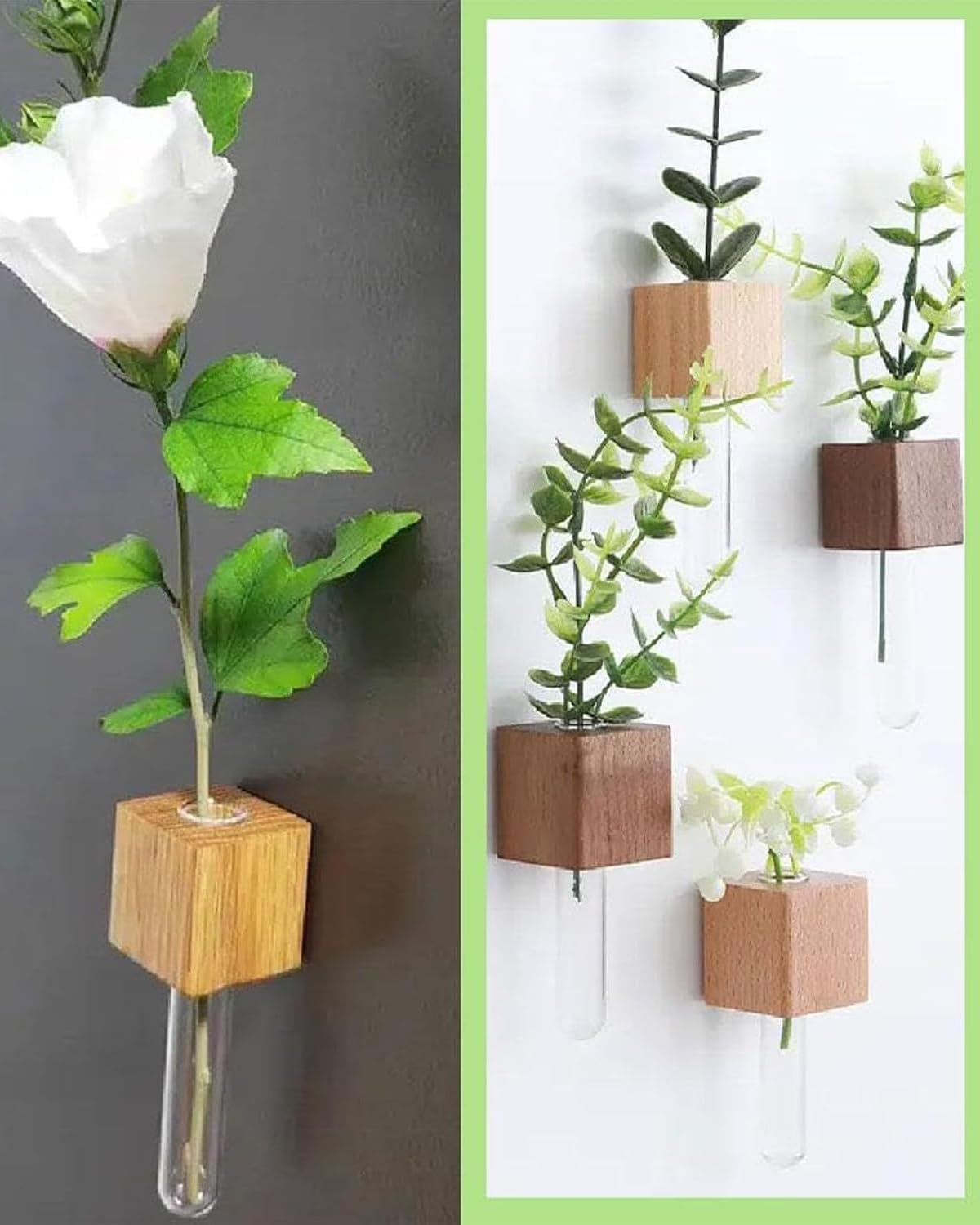 Mini Vase Fridge Magnets, Set of 4 Test Tube Planters