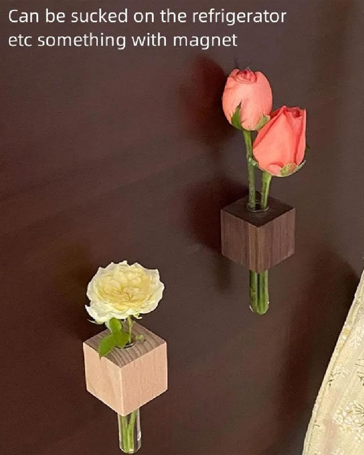 Mini Vase Fridge Magnets, Set of 4 Test Tube Planters