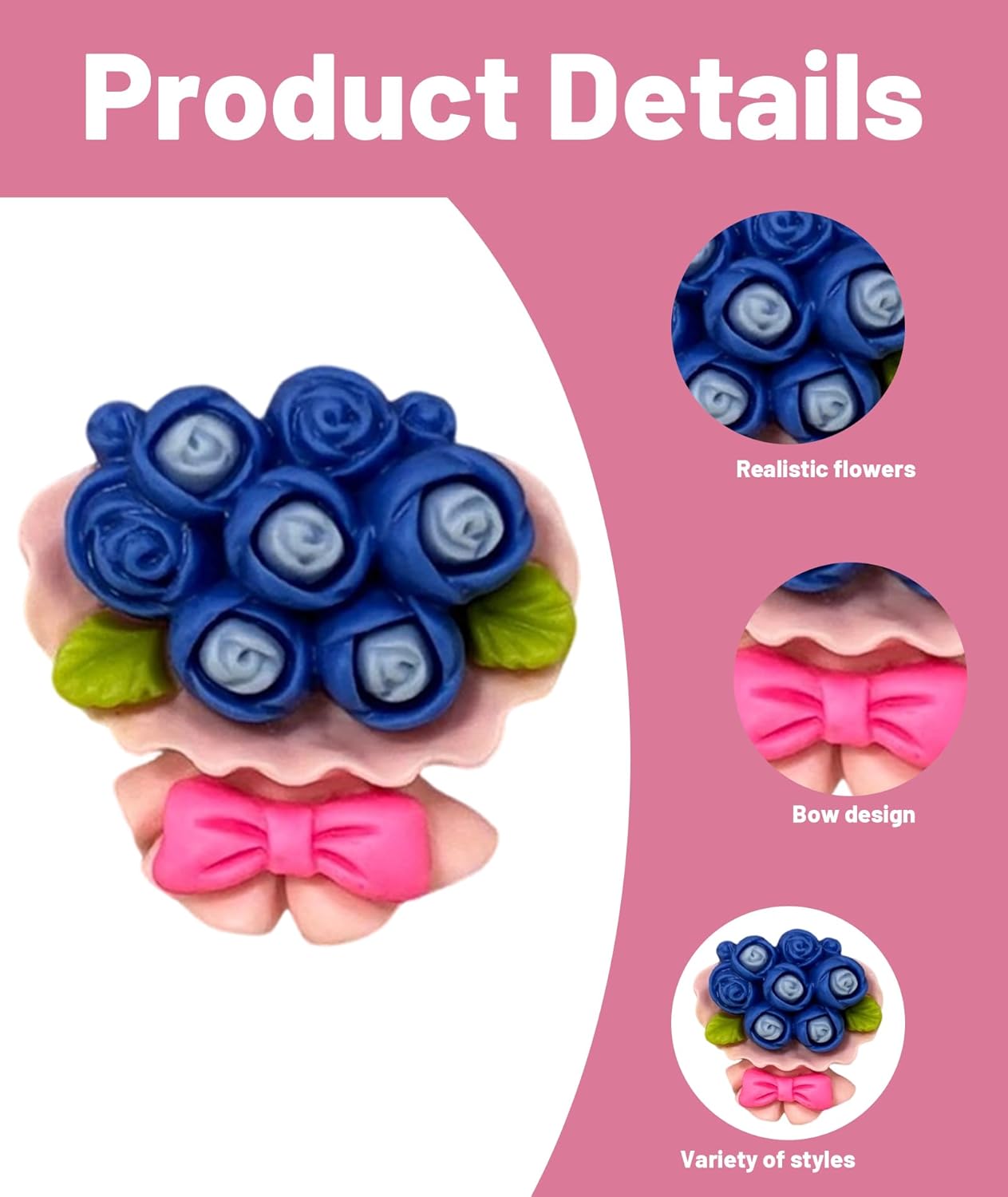 6PCS Mini Flower Vase Fridge Magnet,