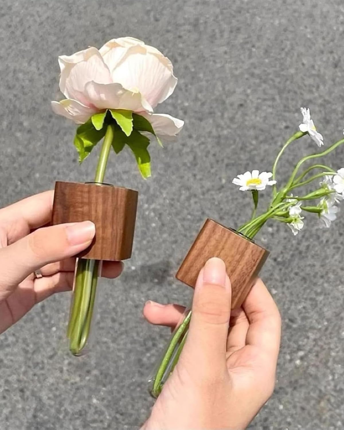 Mini Vase Fridge Magnets, Set of 4 Test Tube Planters