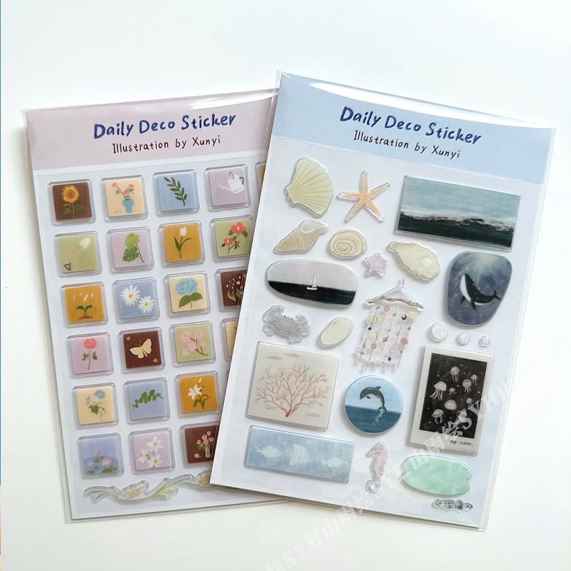 3D Jelly Deco Sticker Sheet for Phone, Laptop & Journaling