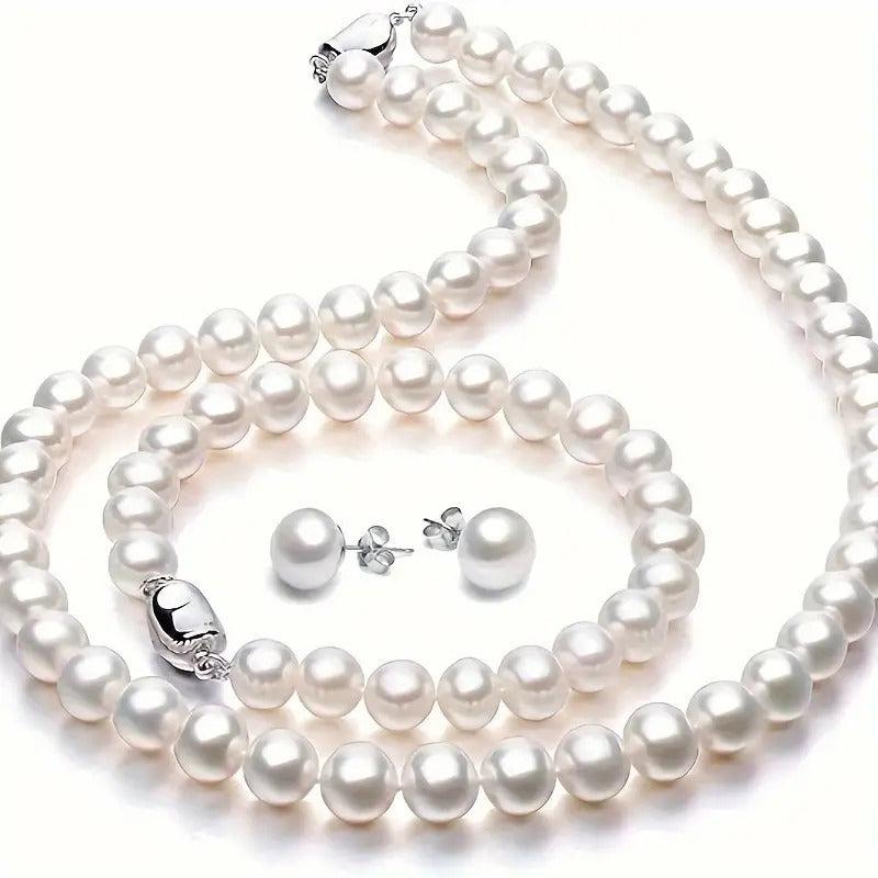 Fashionable Freshwater Pearls Jewelry Set for Women