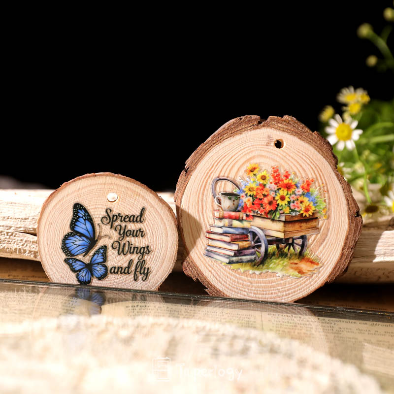 Tona Butterfly Affirmations Crystal Rub-on Stickers