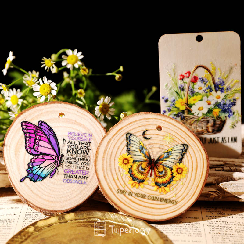 Tona Butterfly Affirmations Crystal Rub-on Stickers