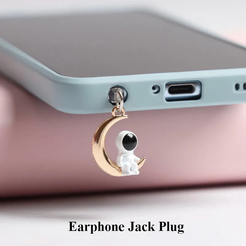 Astronaut Dust Plug Charm Cute Charge Port Anti Dust Plug Kawaii Usb 
