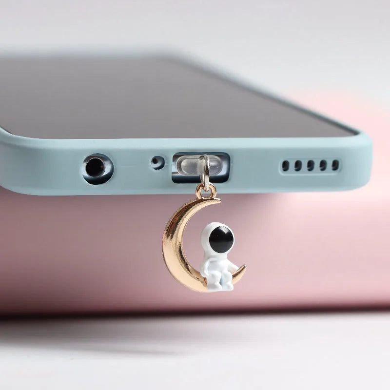 Astronaut Dust Plug Charm Cute Charge Port Anti Dust Plug Kawaii Usb 