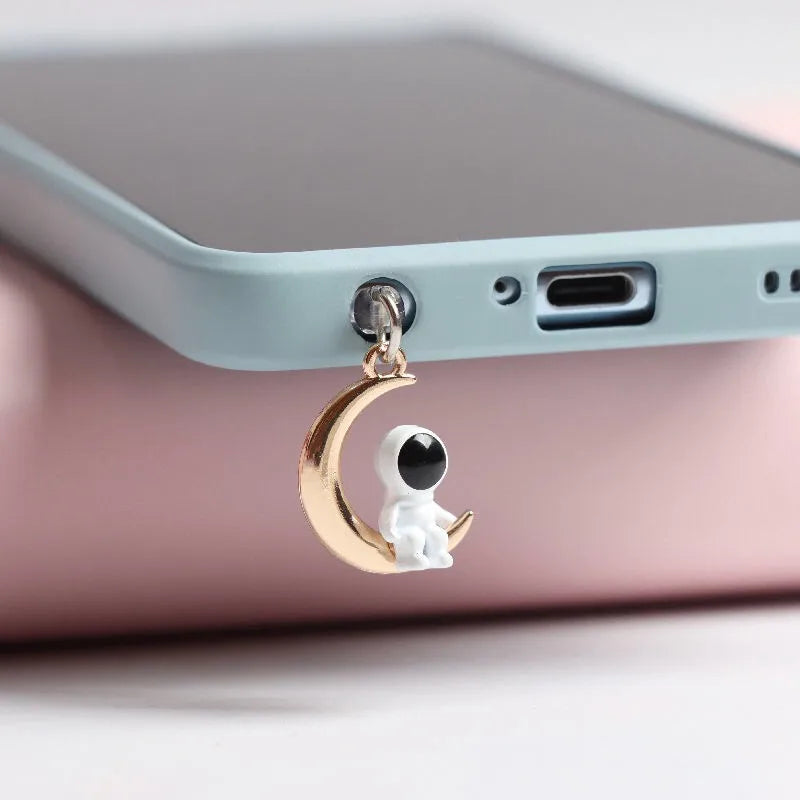 Astronaut Dust Plug Charm Cute Charge Port Anti Dust Plug Kawaii Usb 