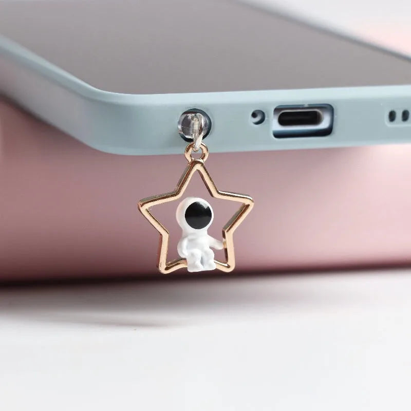 Astronaut Dust Plug Charm Cute Charge Port Anti Dust Plug Kawaii Usb 