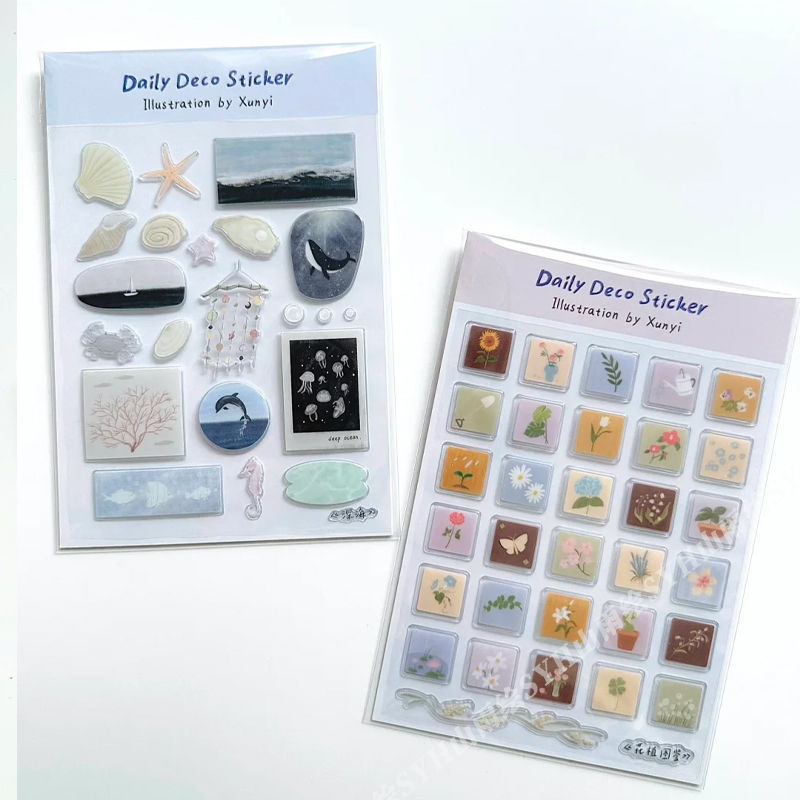 3D Jelly Deco Sticker Sheet for Phone, Laptop & Journaling