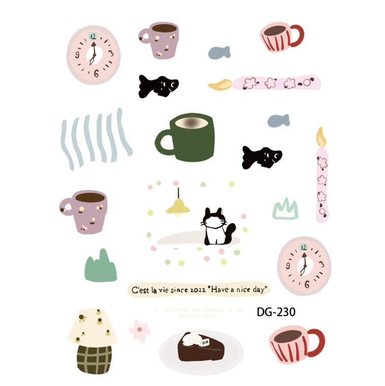 Kawaii Journaling Washi Tape & Sticker Set – 8-Piece Stationery Gift Box