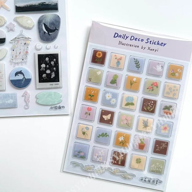 3D Jelly Deco Sticker Sheet for Phone, Laptop & Journaling