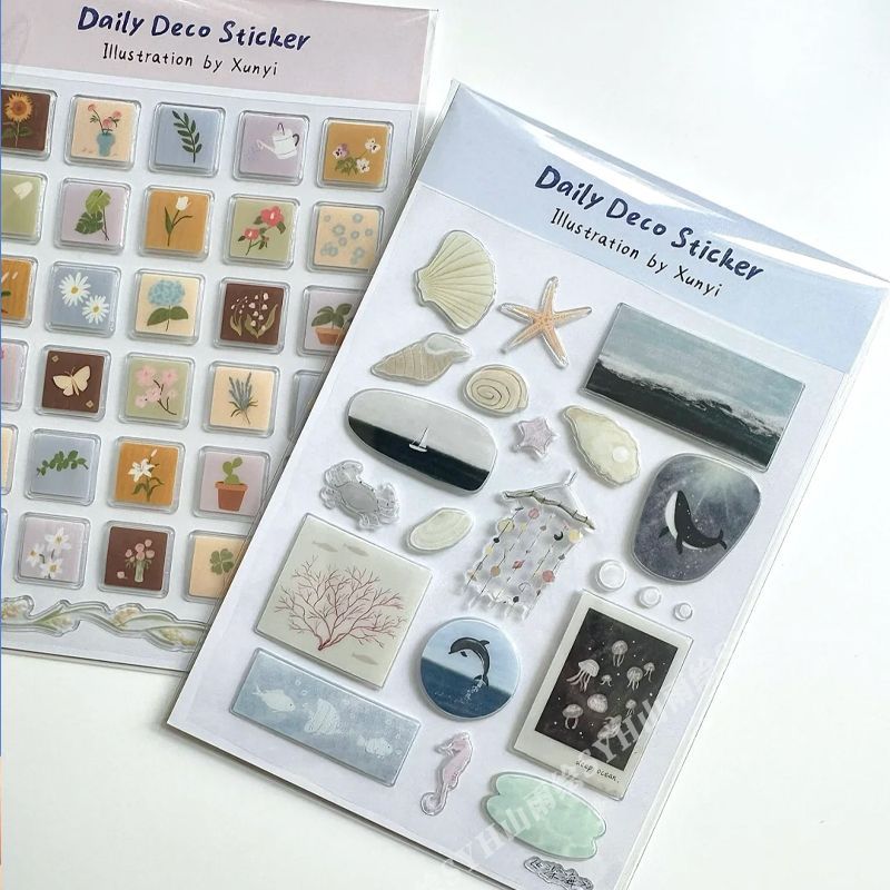 3D Jelly Deco Sticker Sheet for Phone, Laptop & Journaling
