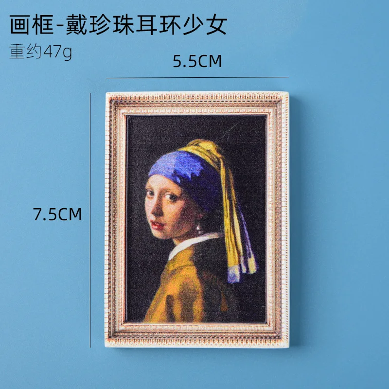 Collectible Resin Fridge Magnets with Portrait Images, Creative Home Decor, Magnetic Stickers, Gift