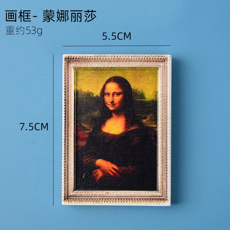 Collectible Resin Fridge Magnets with Portrait Images, Creative Home Decor, Magnetic Stickers, Gift