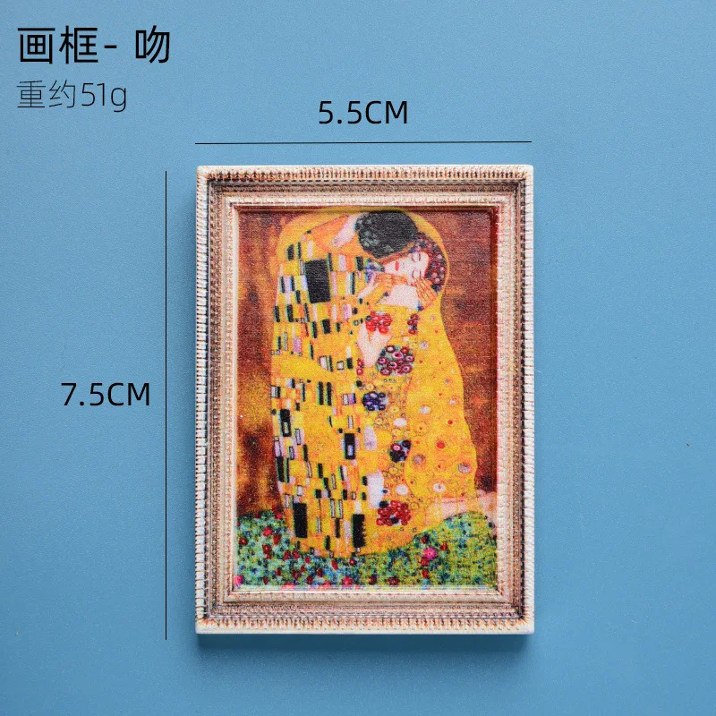 Collectible Resin Fridge Magnets with Portrait Images, Creative Home Decor, Magnetic Stickers, Gift