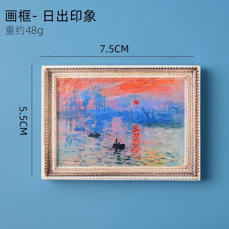 Collectible Resin Fridge Magnets with Portrait Images, Creative Home Decor, Magnetic Stickers, Gift