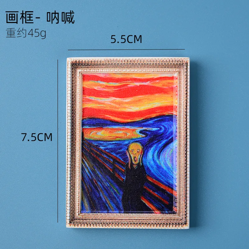 Collectible Resin Fridge Magnets with Portrait Images, Creative Home Decor, Magnetic Stickers, Gift