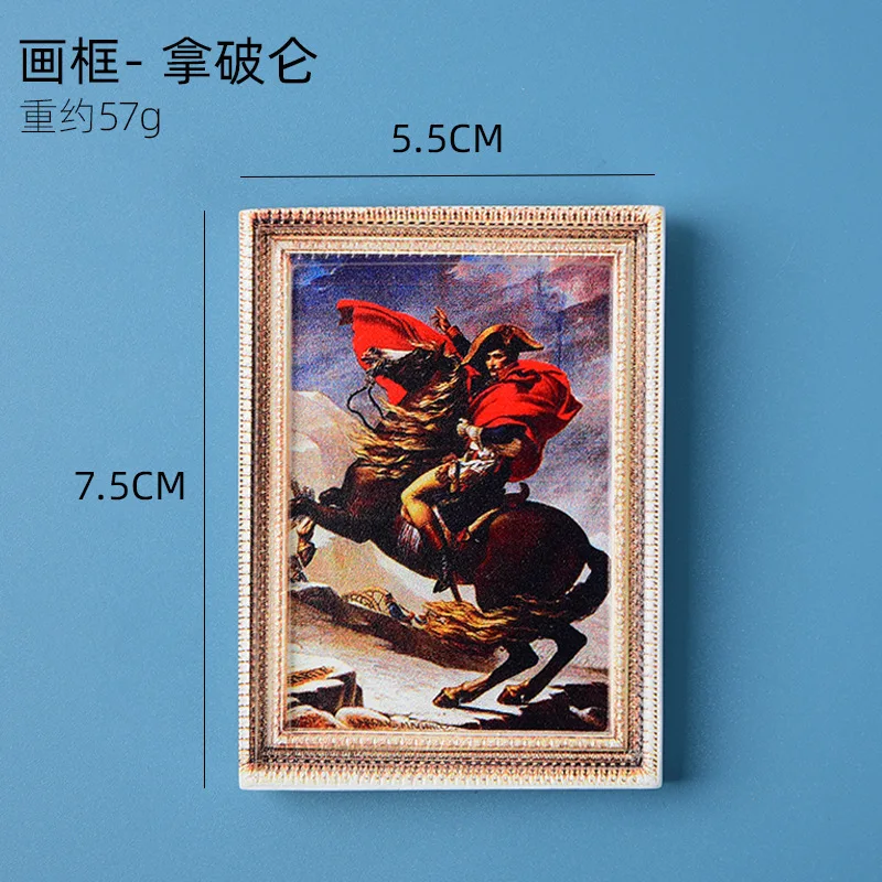 Collectible Resin Fridge Magnets with Portrait Images, Creative Home Decor, Magnetic Stickers, Gift