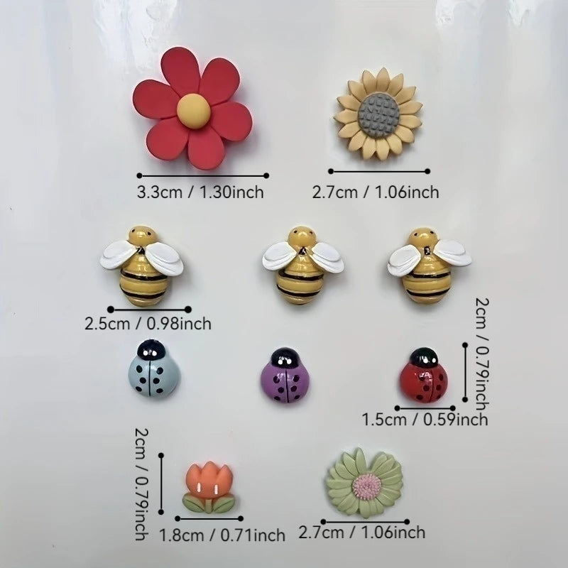 10pcs Adorable Refrigerator Magnets 
