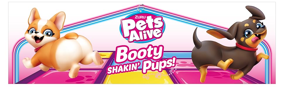 Pets Alive Booty Shaking Pups pug corgi bulldog dog toys mini pet