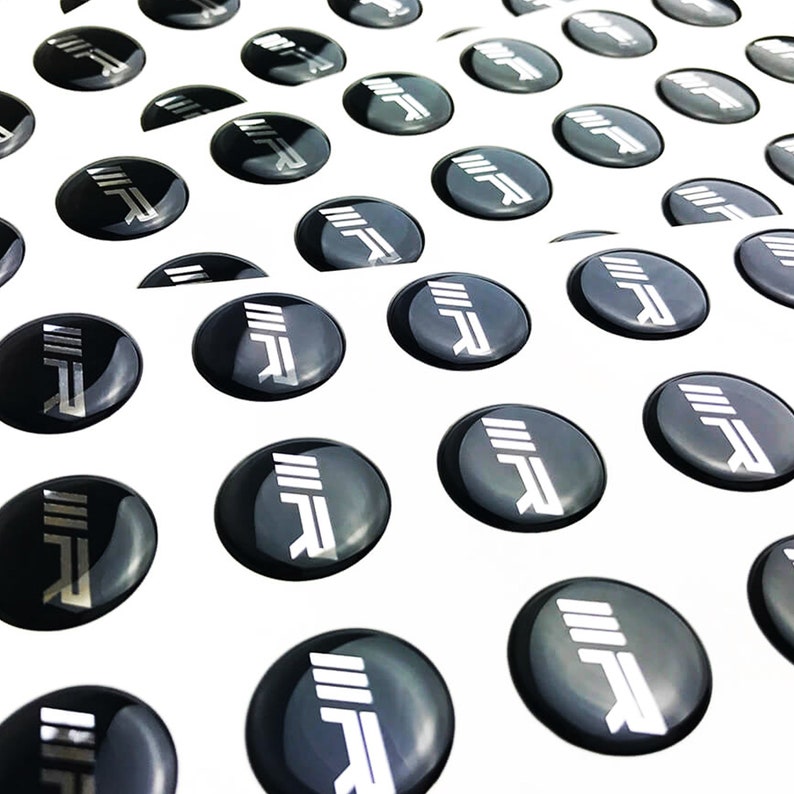 100 - 1000 Custom Sticker Epoxy Personalized Labels