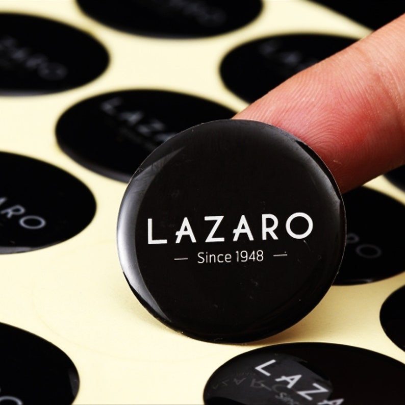 100 - 1000 Custom Sticker Epoxy Personalized Labels