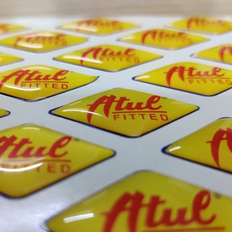 100 - 1000 Custom Sticker Epoxy Personalized Labels