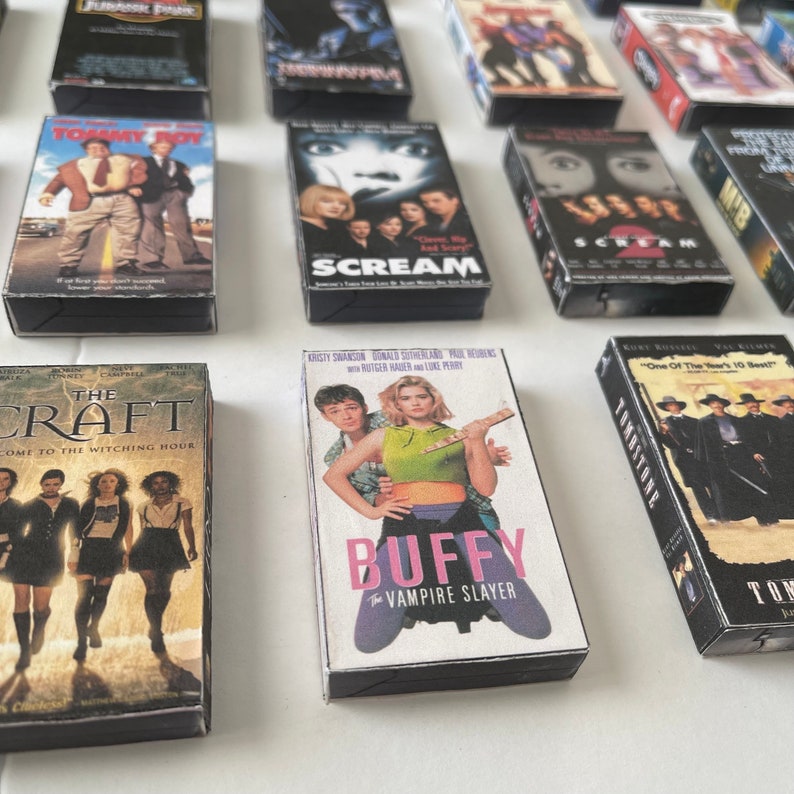 Retro VHS 90's Movies Mini Magnets 