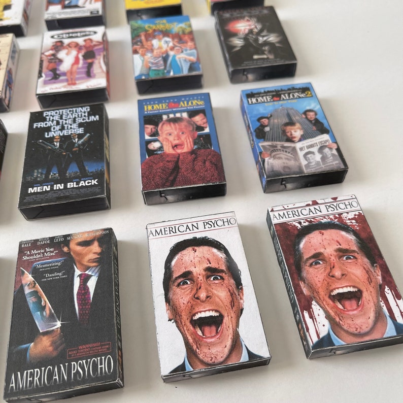 Retro VHS 90's Movies Mini Magnets 