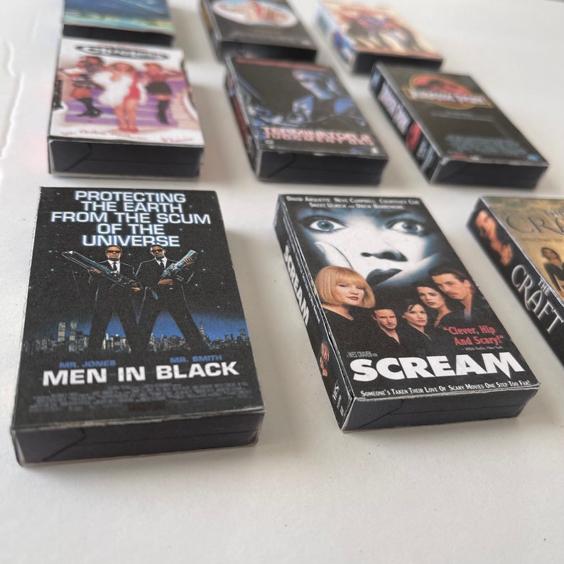 Retro VHS 90's Movies Mini Magnets 