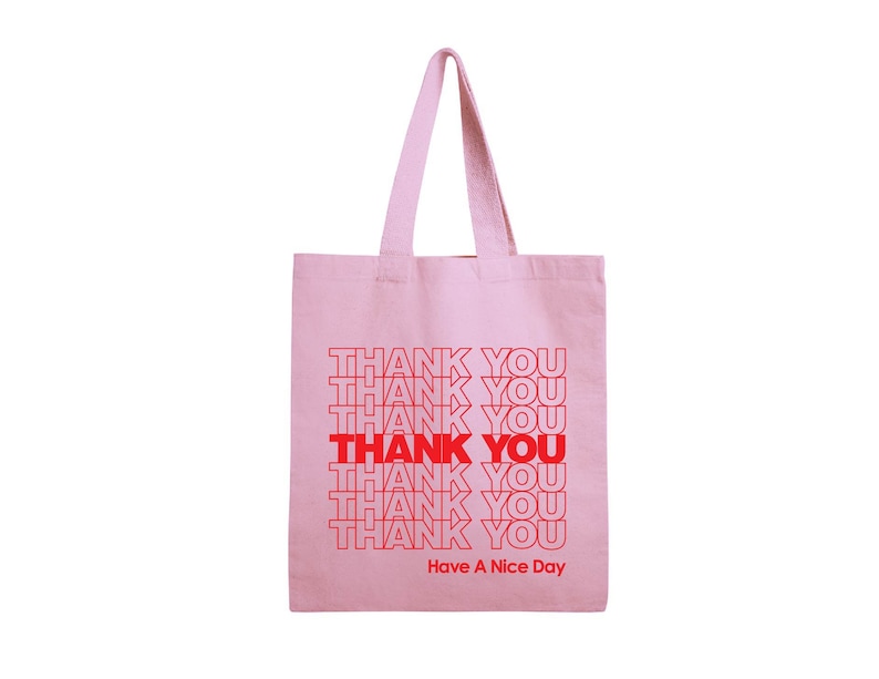 Eco Friendly Tote Bag, Thank You Tote Bag, 