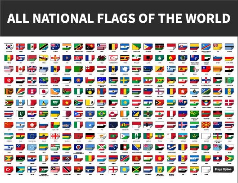 Custom Country Flag Sticker,