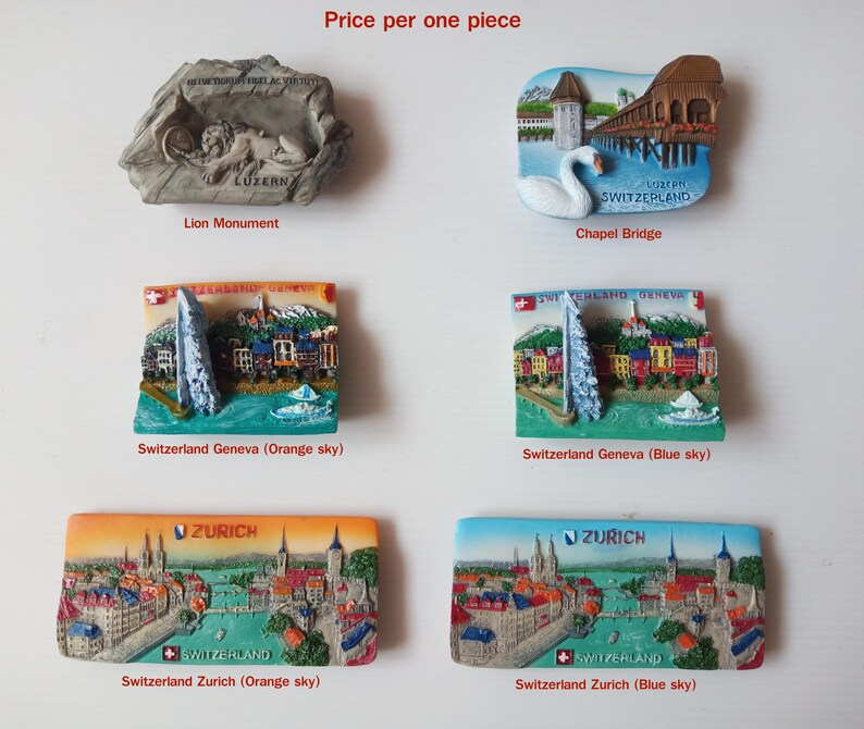 Switzerland Landmark Souvenir Magnet 