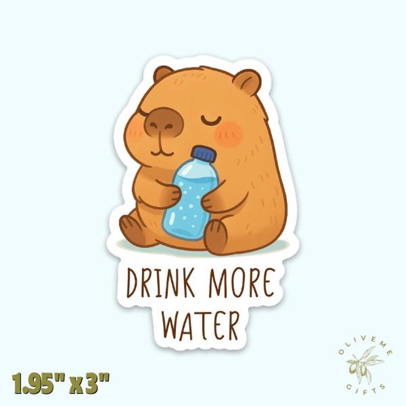 Funny Animal Fridge Magnet Set: Goose, Capybara, Sloth