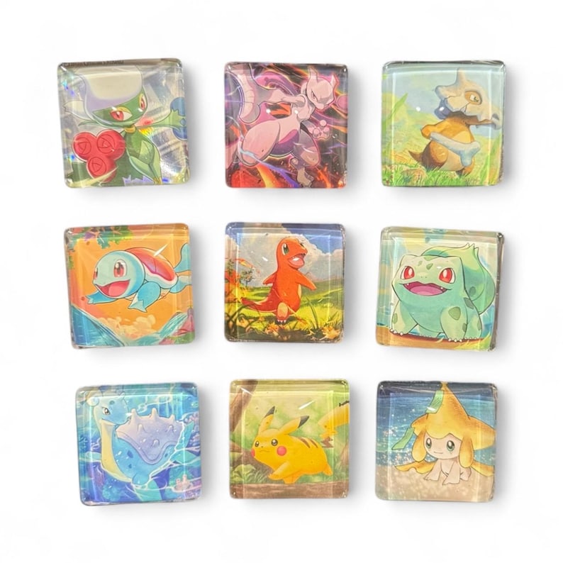 Upcycled Trading Card Magnet: Handmade Fridge Decor, Gift for Gamers