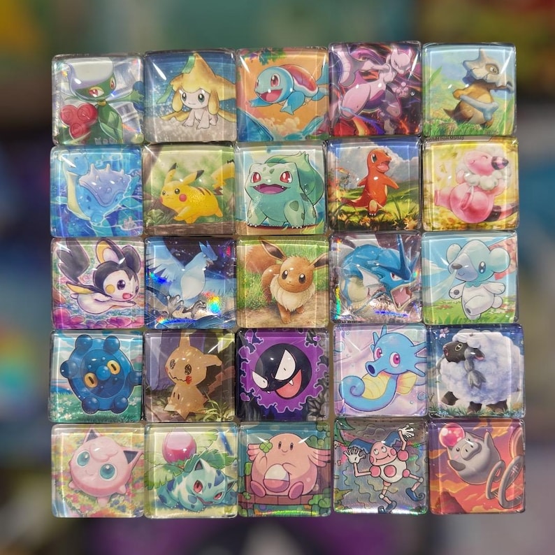 Upcycled Trading Card Magnet: Handmade Fridge Decor, Gift for Gamers