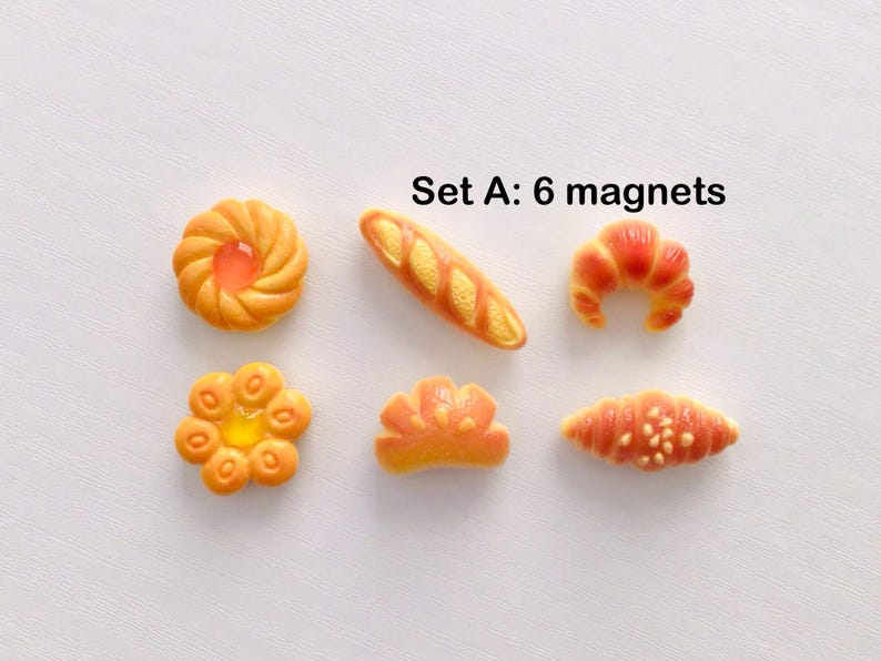 6 fridge magnet set mini food fridge magnets 