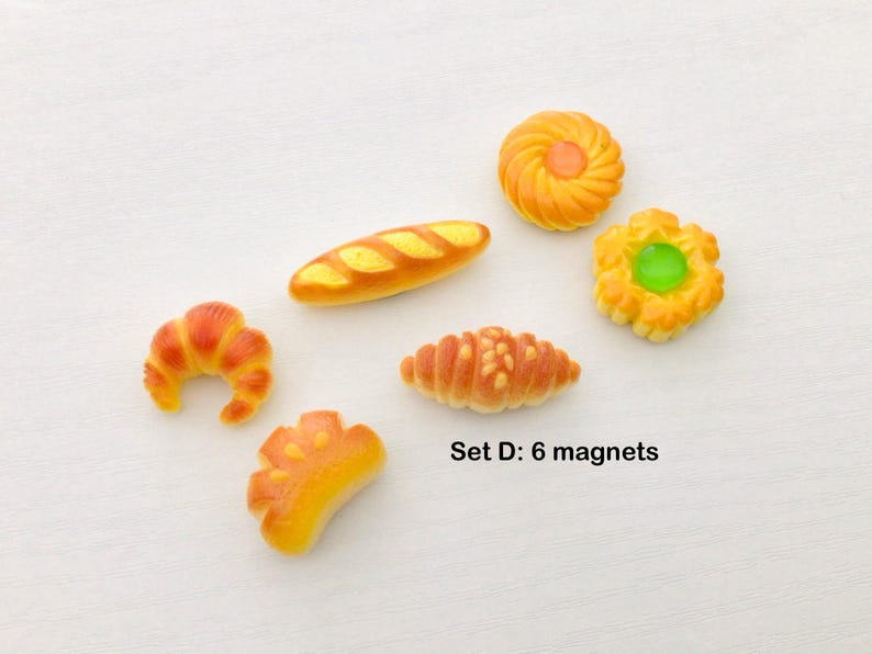 6 fridge magnet set mini food fridge magnets 
