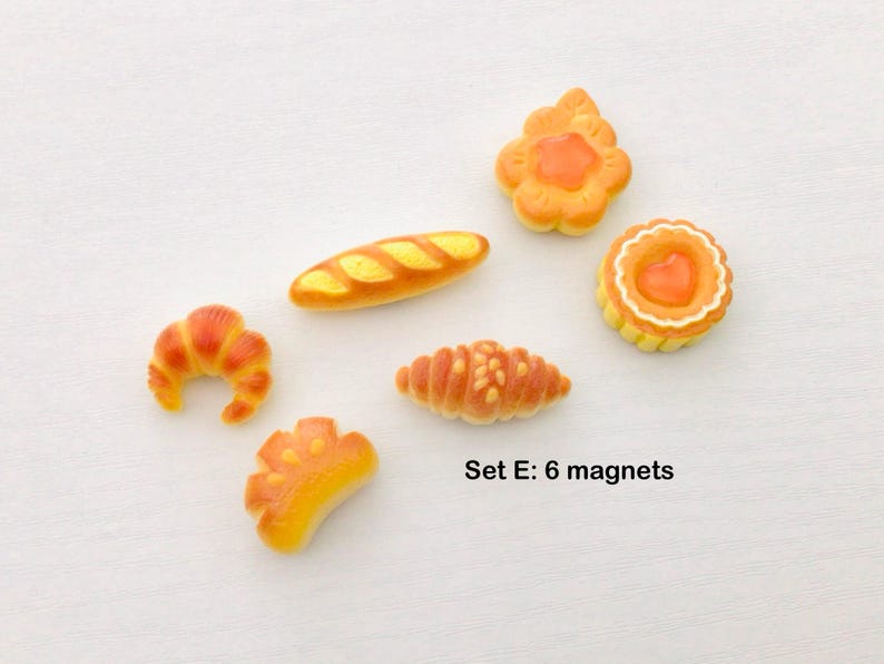 6 fridge magnet set mini food fridge magnets 