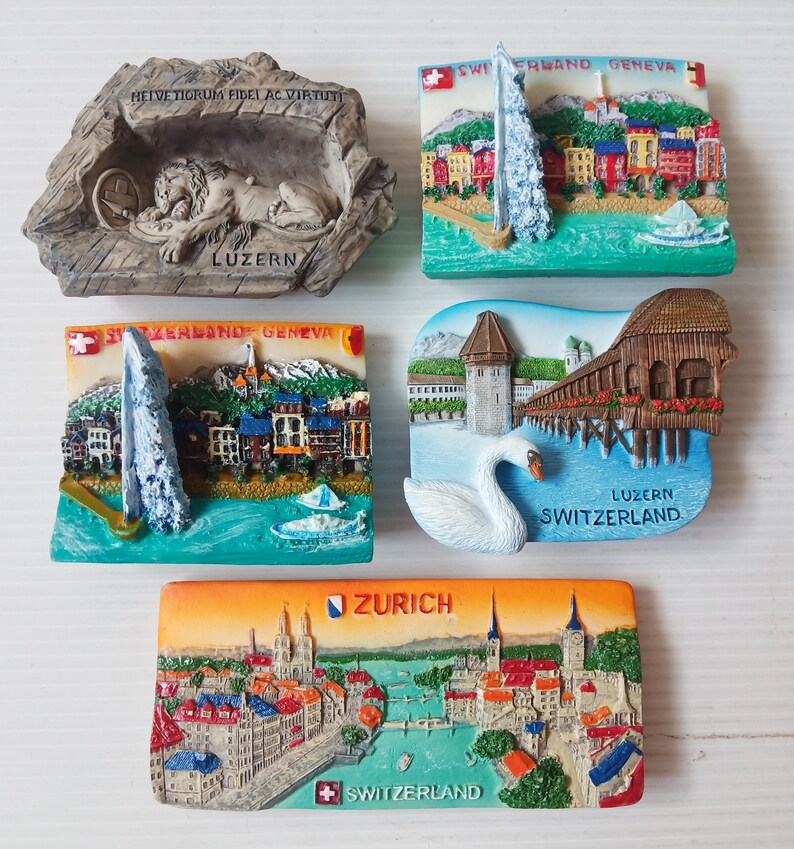 Switzerland Landmark Souvenir Magnet 