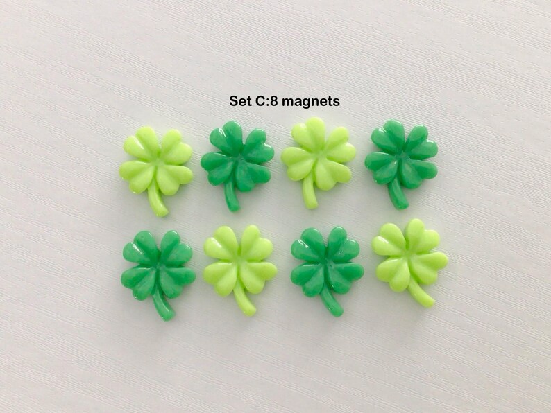  green clover magnet set -LuvMyGift.com