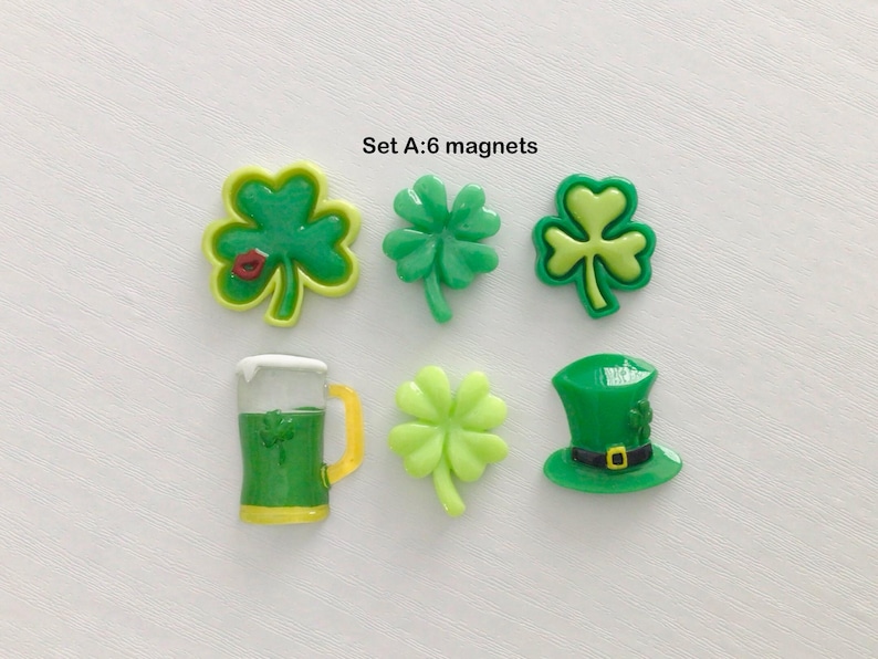  green clover magnet set -LuvMyGift.com