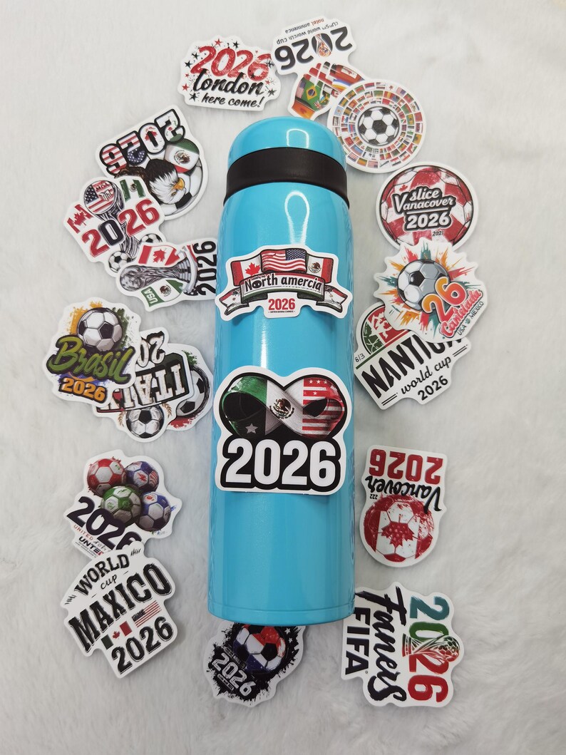 World Cup Themed Exquisite Stickers, All Unique (1 Set of 50 Pieces).