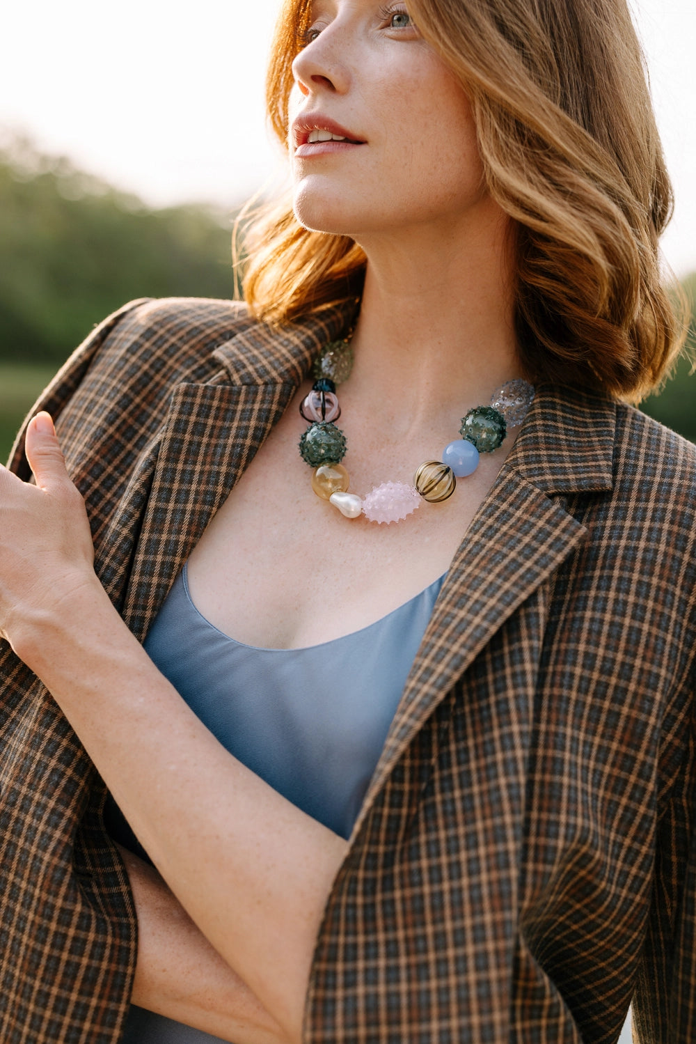 🌈 Iris Glass Blown Necklace
