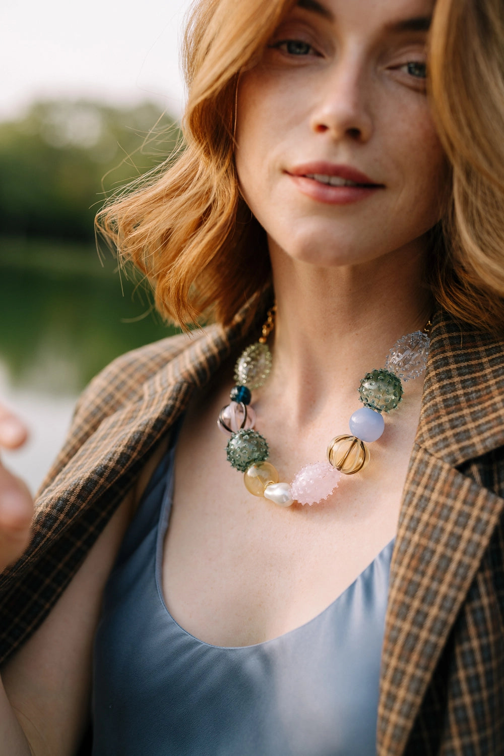 🌈 Iris Glass Blown Necklace
